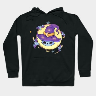 Kawaii pastel Goth Witchy Cat Hoodie